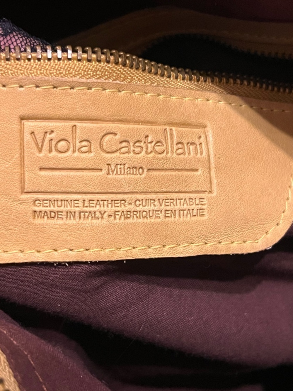 Viola castellani Woven must leather sconvertible backpack or crossbody  bag - Picture 3 of 13